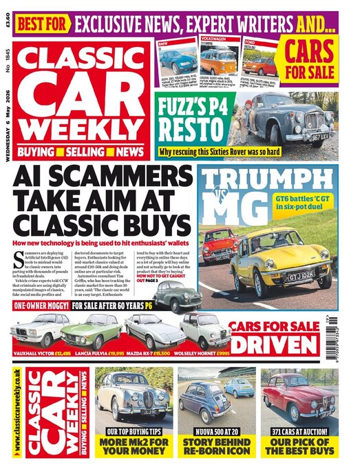 Cover image for Classic Car Weekly